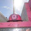 Pink Fireman Hat in Sun