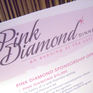 Kicking Off the Pink Diamond Dinner