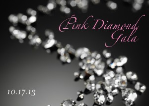 The 2013 Pink Diamond Gala will be held on October 17