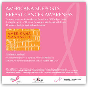 Americana Supports Breast Cancer Awareness