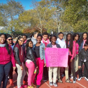 Students at the School For Human Rights Raise Money For Breast Cancer Awareness
