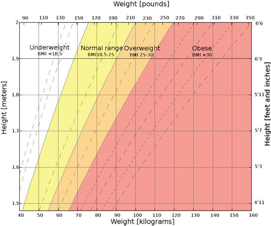 Breast Weight Chart