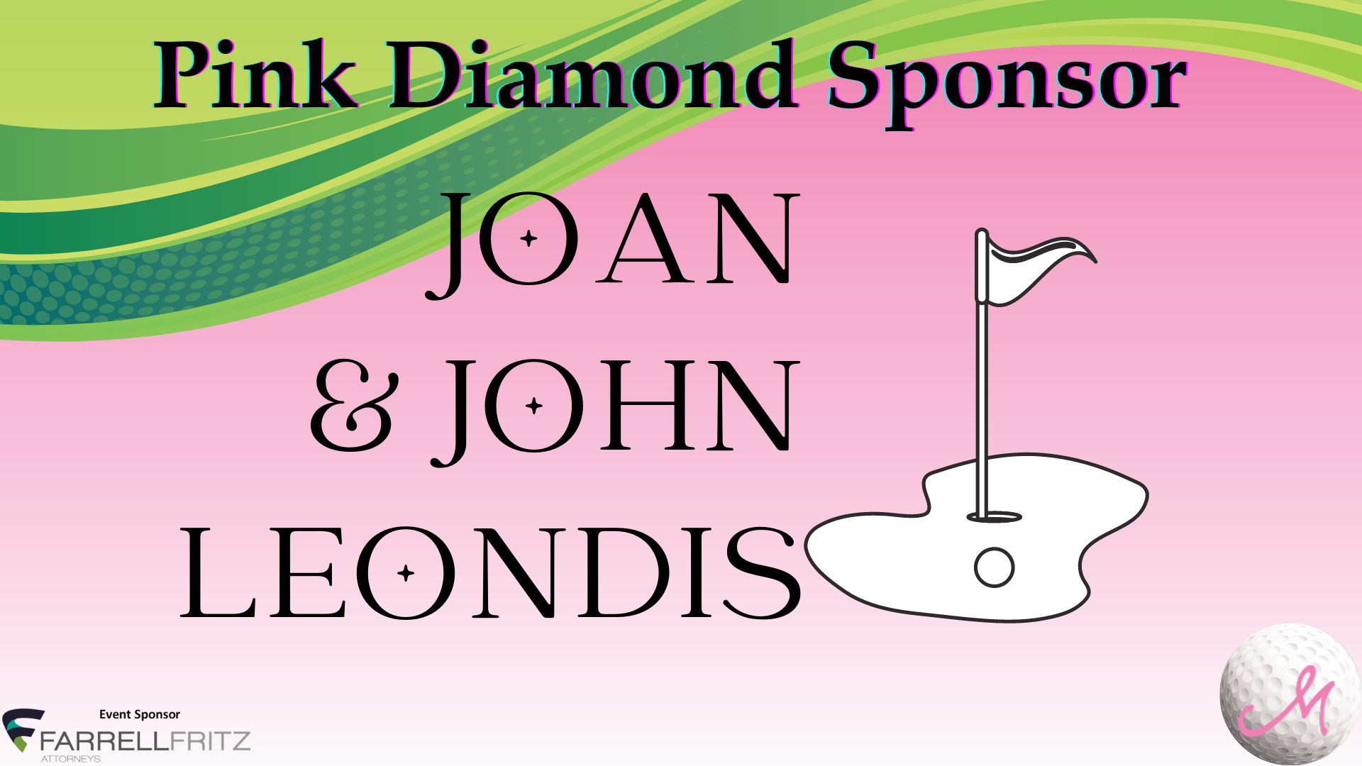 E-Journal – Golf 2022 – Pink Diamond Sponsor – Joan & John Leondis (1)
