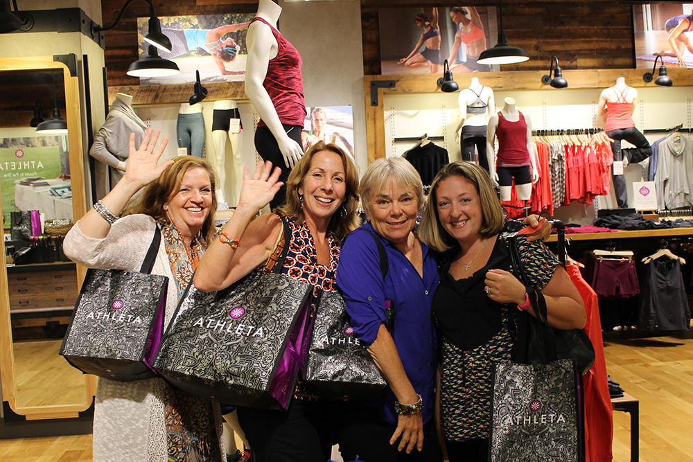 Athleta's "Ladies Night Out" enjoyed an impressive showing of guests who took part in shopping and many other highlights in a celebratory atmosphere that benefited The Maurer Foundation's breast health education programs.