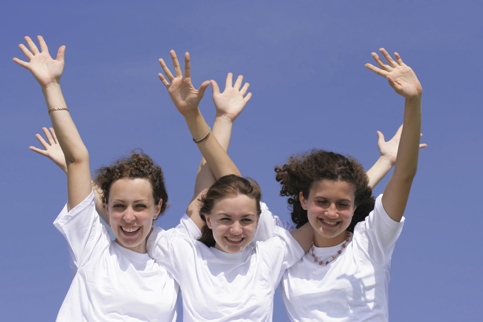 Girls learning about breast cancer