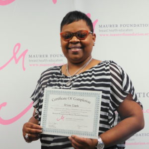 Ohio Resident Certified as a Maurer Foundation Breast Health Educator