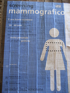 Italian mammogram poster