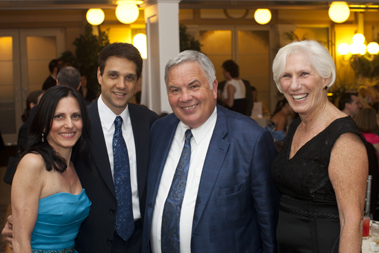 Phyllis Macchio, Ralph Macchio, John King, and Dr. Virginia E. Maurer at the Pink Diamond Dinner, a Maurer Foundation breast cancer prevention benefit