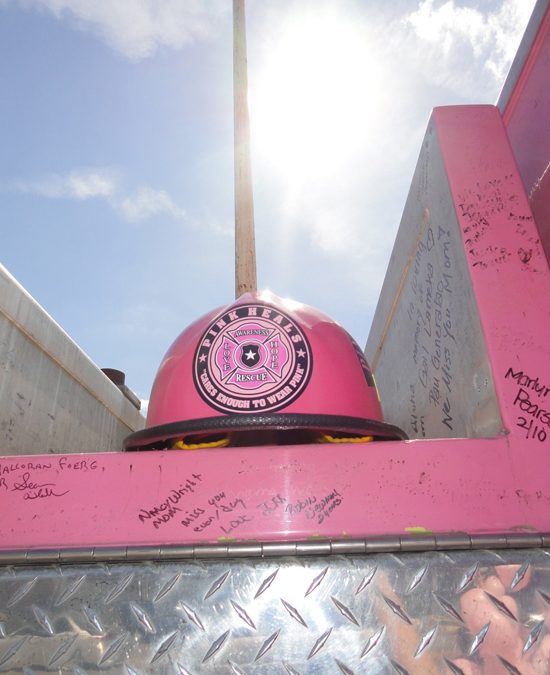 Pink Fire Trucks Raise Over $3000 For Maurer Foundation