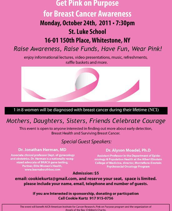 Foundation Speaking At Get Pink On Purpose