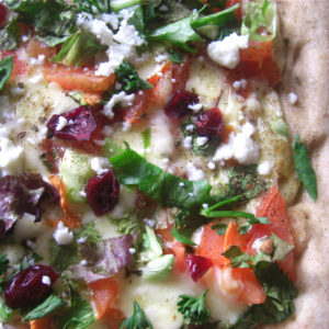 Fresh Chop Salad Flatbread Pizza for Mother’s Day Lunch