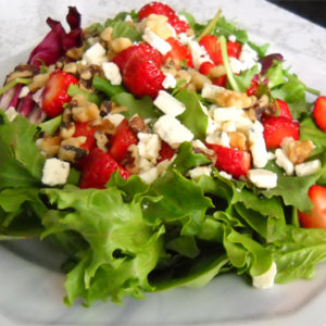 Strawberry, Gorgonzola & Walnut Salad